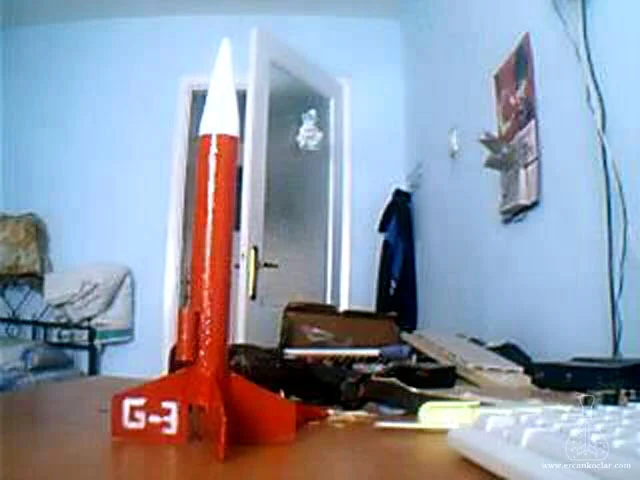 Göktürk-3 Model Rocket – Handmade Prototype, Experimental Space Project | Buy Now General view of the Göktürk-3 model rocket