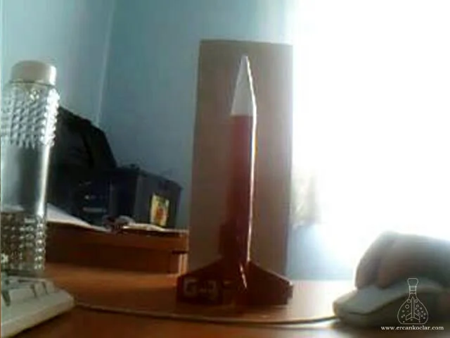Göktürk-3 Model Rocket – Handmade Prototype, Experimental Space Project | Buy Now Gök-Türk 3 on the table