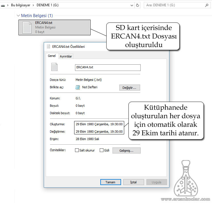 SD Kart ( SD Mode) ve Fat32 - MikroC Kütüphanesi fat32 dosya olusturma fat32-dosya-olusturma
