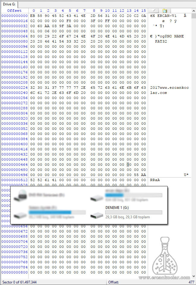 SD Kart ( SD Mode) ve Fat32 - MikroC Kütüphanesi fat32 sd analiz format atildi fat32-sd-analiz-format-atildi