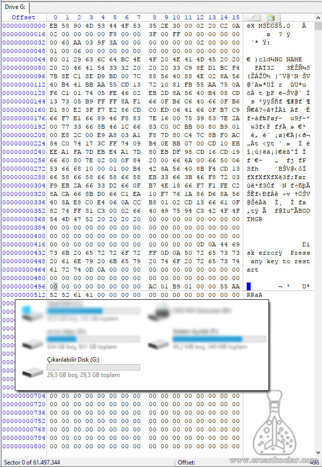 SD Kart ( SD Mode) ve Fat32 - MikroC Kütüphanesi fat32 sd analiz format sektor kontrol fat32-sd-analiz-format-sektor-kontrol