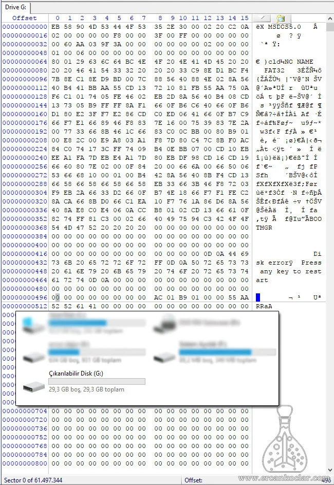 SD Kart ( SD Mode) ve Fat32 - MikroC Kütüphanesi fat32 sd analiz format sektor kontrol fat32-sd-analiz-format-sektor-kontrol