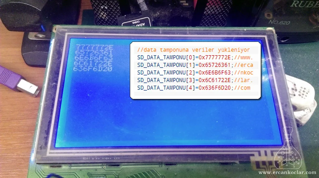 SD Kart ( SD Mode) ve Fat32 - MikroC Kütüphanesi sd kart sektor okuma sd-kart-sektor-okuma