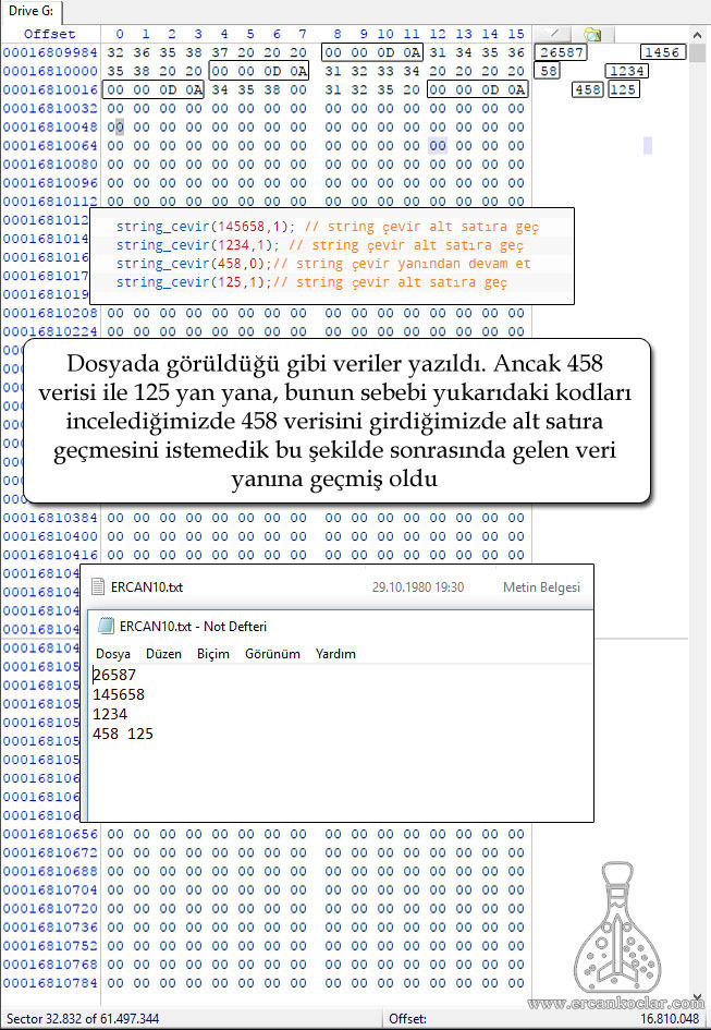 SD Kart ( SD Mode) ve Fat32 - MikroC Kütüphanesi sd kart sektor veri yazma string donusum2 sd-kart-sektor-veri-yazma-string-donusum2
