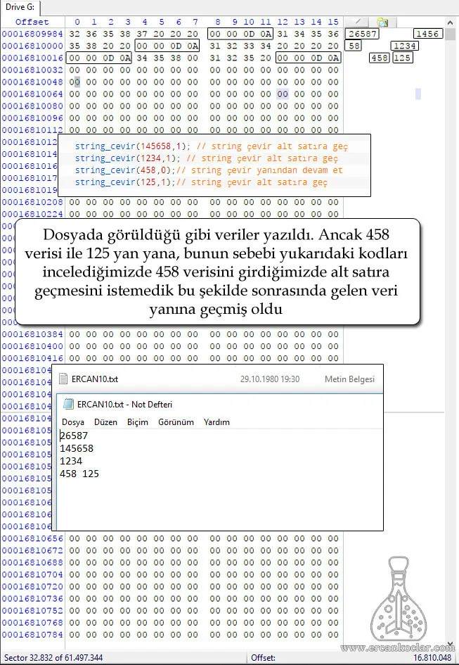SD Kart ( SD Mode) ve Fat32 - MikroC Kütüphanesi sd kart sektor veri yazma string donusum2 sd-kart-sektor-veri-yazma-string-donusum2