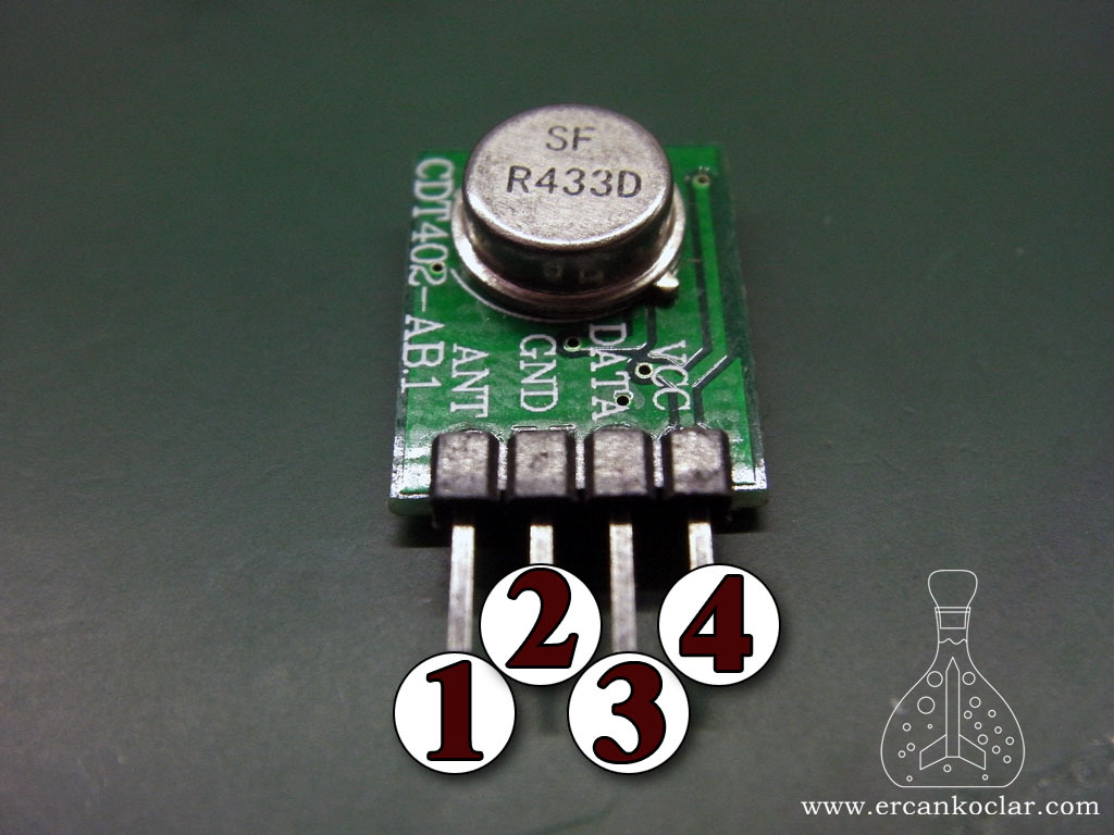433 Mhz RF Receiver-Transmitter MikroC Library 433mhz rf alici verici verici modul PIN 433mhz-rf-alici-verici-verici-modul-PIN