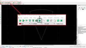 LibreCAD programında 1:1 çıktı alınması gösterilmektedir.